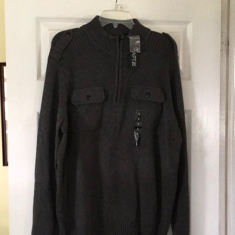 Mens apt 9 zip sweater